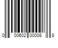 Barcode Image for UPC code 000602000088