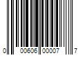 Barcode Image for UPC code 000606000077