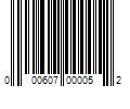 Barcode Image for UPC code 000607000052