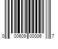 Barcode Image for UPC code 000609000067