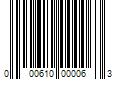 Barcode Image for UPC code 000610000063