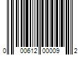 Barcode Image for UPC code 000612000092