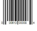 Barcode Image for UPC code 000613000084