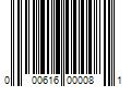 Barcode Image for UPC code 000616000081