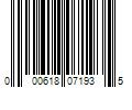 Barcode Image for UPC code 000618071935