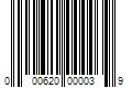 Barcode Image for UPC code 000620000039