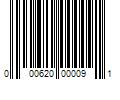 Barcode Image for UPC code 000620000091