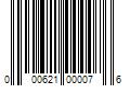 Barcode Image for UPC code 000621000076