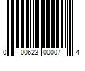 Barcode Image for UPC code 000623000074