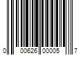 Barcode Image for UPC code 000626000057