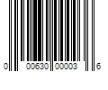 Barcode Image for UPC code 000630000036