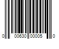 Barcode Image for UPC code 000630000050