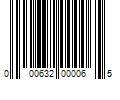 Barcode Image for UPC code 000632000065