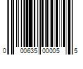 Barcode Image for UPC code 000635000055