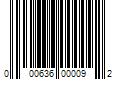 Barcode Image for UPC code 000636000092