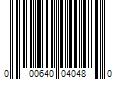 Barcode Image for UPC code 000640040480