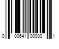 Barcode Image for UPC code 000641000001