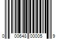 Barcode Image for UPC code 000648000059