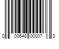 Barcode Image for UPC code 000648000073