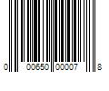 Barcode Image for UPC code 000650000078