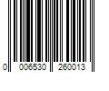 Barcode Image for UPC code 00065302600167