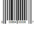 Barcode Image for UPC code 000654000067