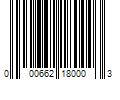 Barcode Image for UPC code 000662180003