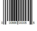 Barcode Image for UPC code 000666000055