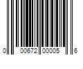 Barcode Image for UPC code 000672000056