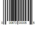 Barcode Image for UPC code 000673000055