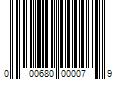 Barcode Image for UPC code 000680000079