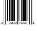 Barcode Image for UPC code 000680000086