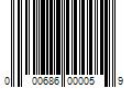 Barcode Image for UPC code 000686000059