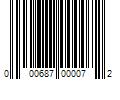 Barcode Image for UPC code 000687000072