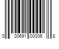 Barcode Image for UPC code 000691000068