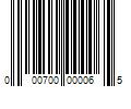 Barcode Image for UPC code 000700000065