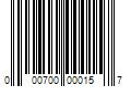 Barcode Image for UPC code 000700000157