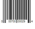 Barcode Image for UPC code 000700000294