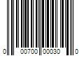 Barcode Image for UPC code 000700000300