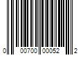 Barcode Image for UPC code 000700000522