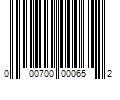 Barcode Image for UPC code 000700000652