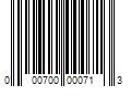 Barcode Image for UPC code 000700000713