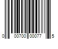 Barcode Image for UPC code 000700000775