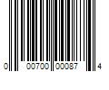 Barcode Image for UPC code 000700000874