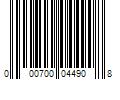 Barcode Image for UPC code 000700044908