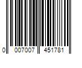 Barcode Image for UPC code 00070074517858