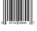 Barcode Image for UPC code 000702098947