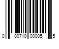 Barcode Image for UPC code 000710000055