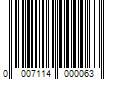 Barcode Image for UPC code 0007114000063