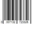 Barcode Image for UPC code 0007132723326